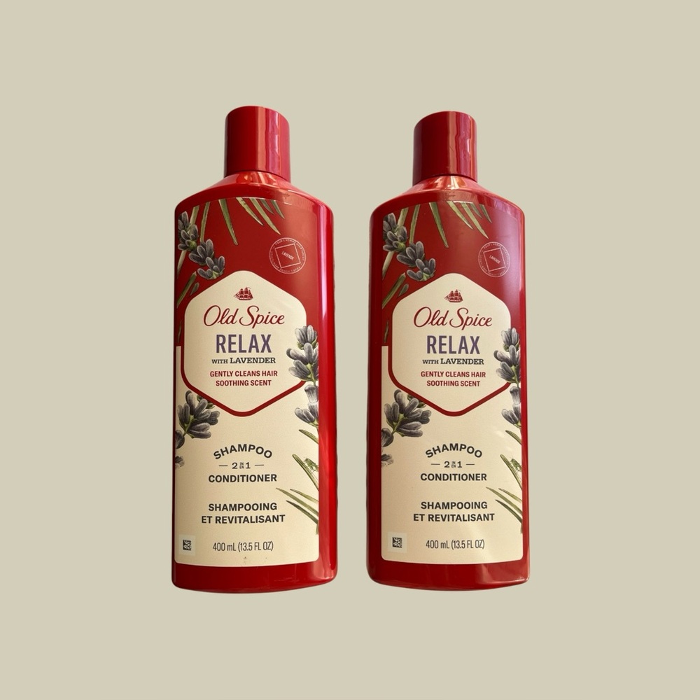 2 Old spice Relax 13.5 oz Shampoo Conditioner 2 in 1 NEW